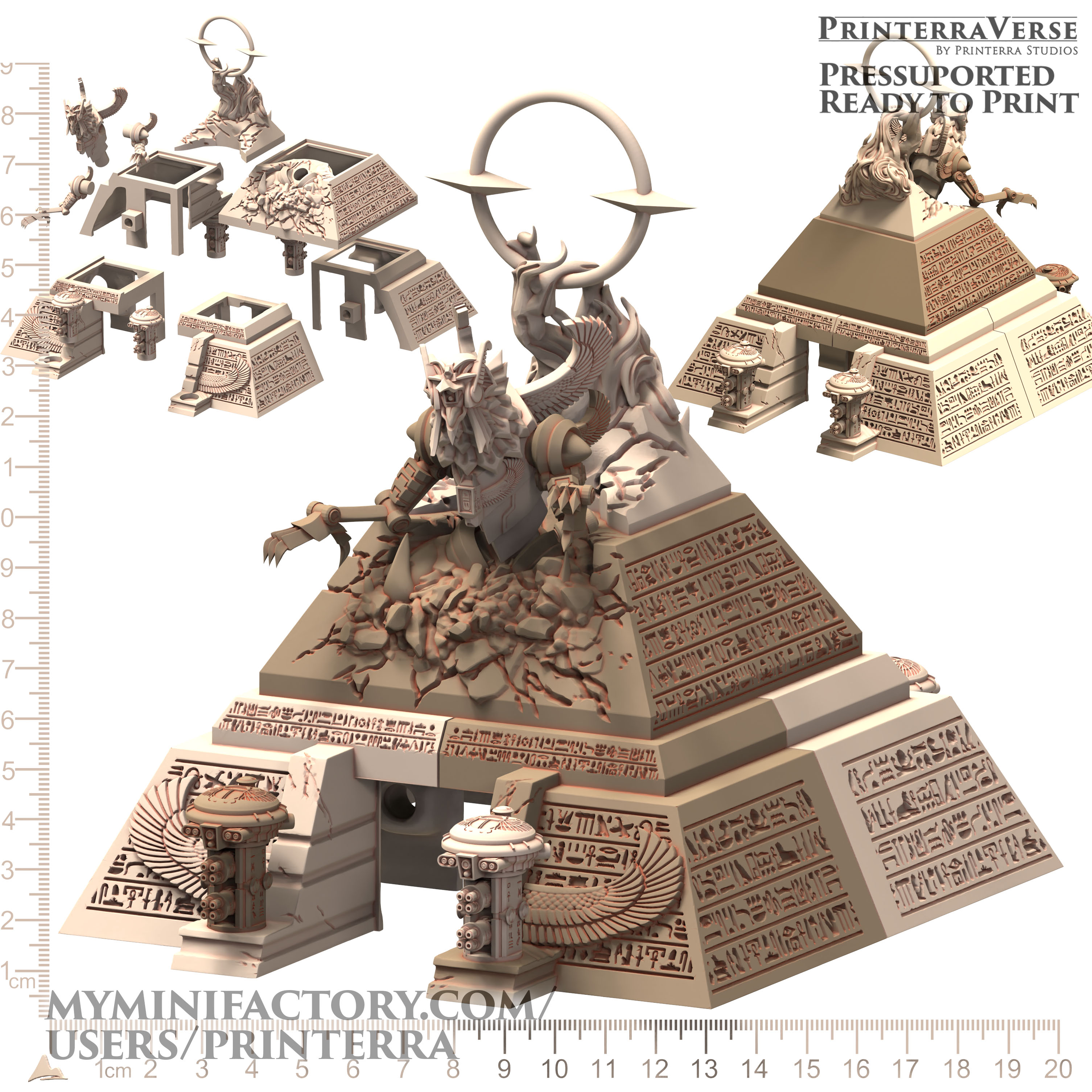 035 OSIRIAN Horus Pyramid Scifi Modular Terrain